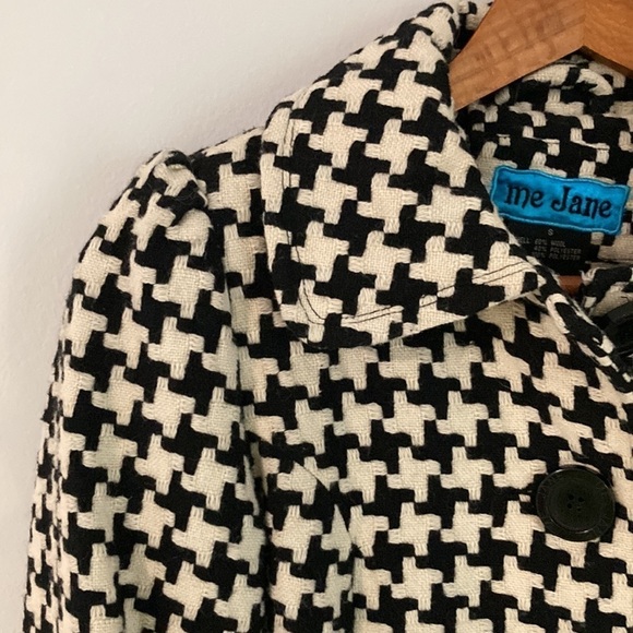 Me Jane S Black/White Button Coat - Picture 4 of 11